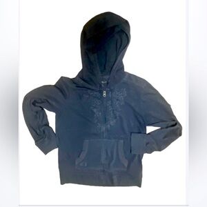 Eddy Bauer Embroidered gun metal hoodie